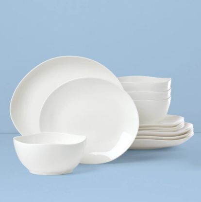 Picture of New 12-Piece Dinnerware Set, Curve