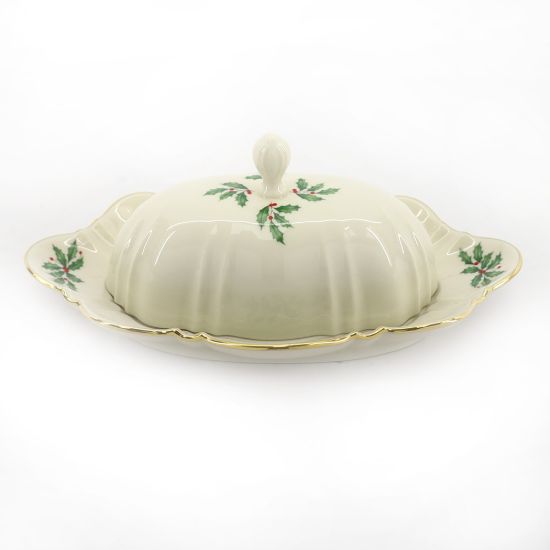 Picture of Scalloped Covered Butter Dish