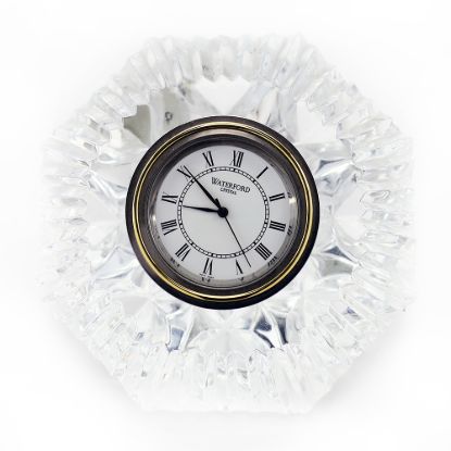 Picture of Waterford Crystal Classic Lismore Diamond Clock and Paperweight