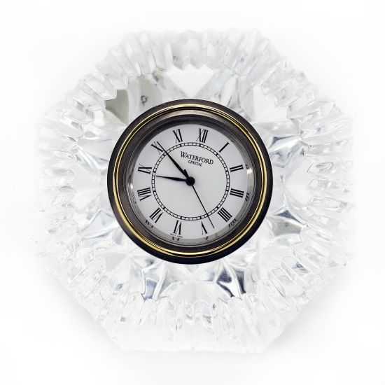 Picture of Waterford Crystal Classic Lismore Diamond Clock and Paperweight