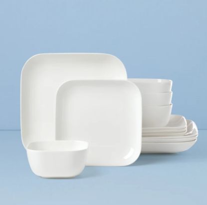 Picture of New 12-Piece Dinnerware Set, Square