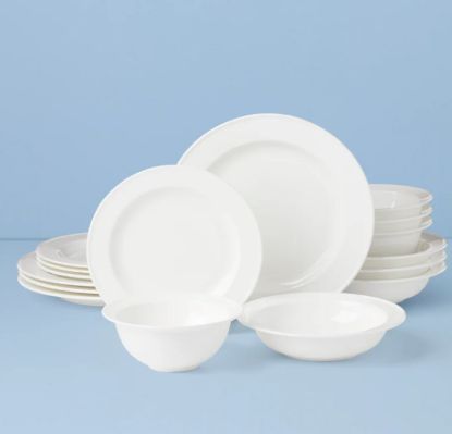 Picture of New 16-Piece Dinnerware Set, Rimmed