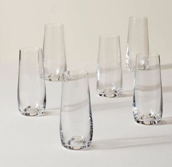 Picture of New Stemless Champagne Flutes, Set of 6