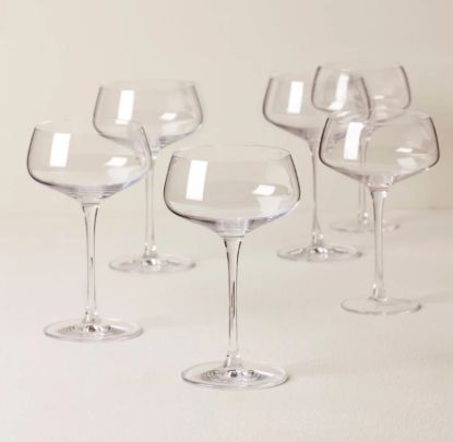 Picture of New Angled Champagne Coupes, Set of 6
