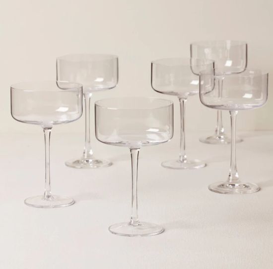 Picture of New Straight Sided Champagne Coupes, Set of 6