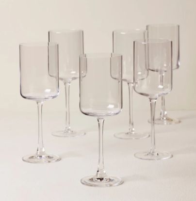 Picture of New Straight Sided Red Wine Glasses, Set of 6