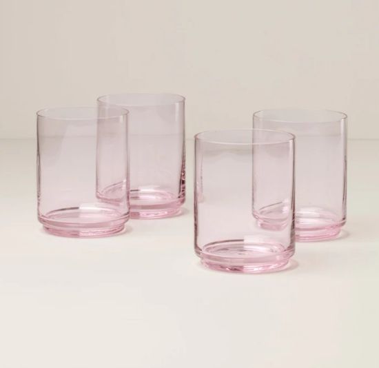 Picture of New Tall Blush Glasses, Set of 4