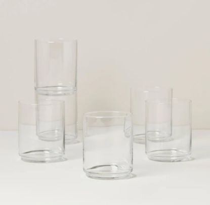 Picture of New Tall Clear Glasses, Set of 6