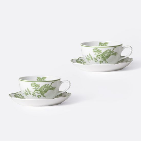 Picture of New Set of 2 Tea Cups & Saucers 4.5 oz