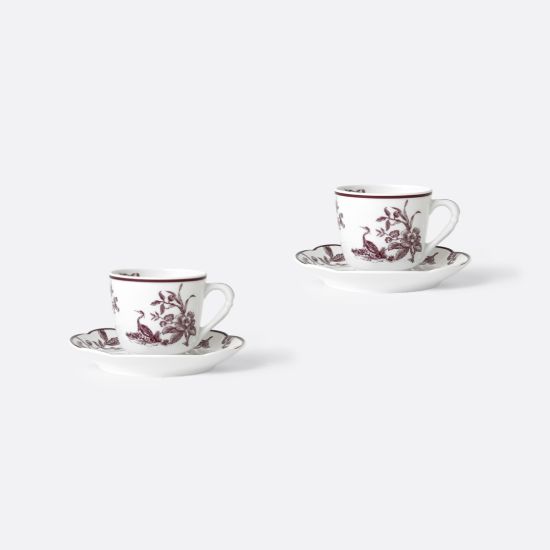 Picture of New Set of 2 Moka/Espresso Cups & Saucers 2 oz
