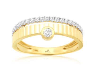 Picture of 14k Yellow Gold Diamond Engagement Ring