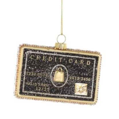 Picture of New Black Credit Card Ornament