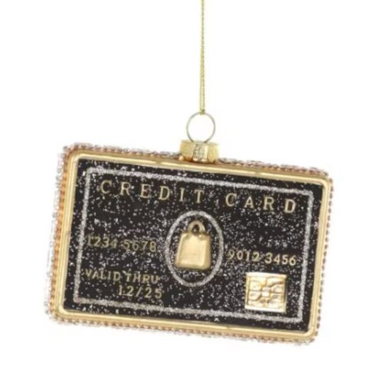 Picture of New Black Credit Card Ornament