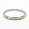 Picture of Antique Art Deco 18k White Gold Wedding Band with Milgrain Detailing