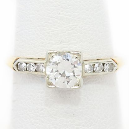 Picture of Antique 14k Gold & Old European Cut Diamond Engagement Ring