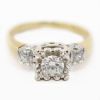 Picture of Vintage 14k Two-Tone Gold & Diamond Engagement Ring