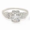 Picture of Antique Art Deco Iridium Platinum & Old European Cut Diamond Engagement Ring