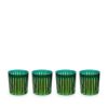 Picture of New Set of 4 Double Old Fashioned Glasses, Green