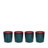 Picture of New Set of 4 Double Old Fashioned Glasses, Bordeaux