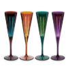 Picture of New Set of 4 Champagne Flutes, Assorted