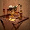 Picture of New Set of 4 Champagne Flutes, Amber