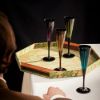 Picture of New Set of 4 Champagne Flutes, Purple