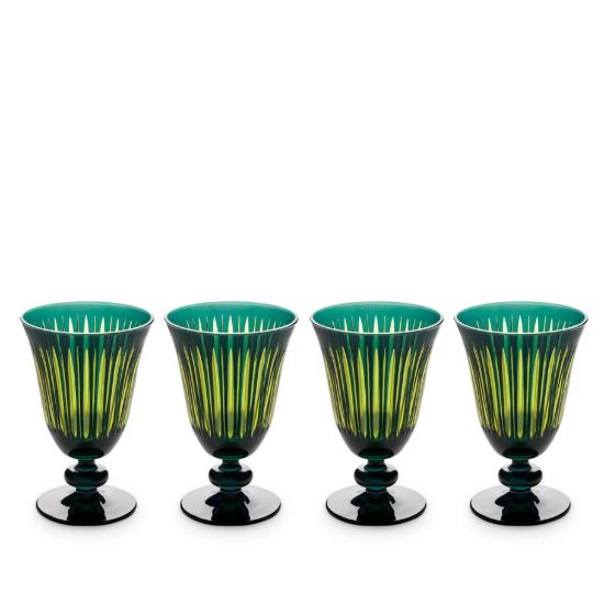Picture of New Set of 4 Wine Glasses, Green