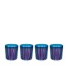 Picture of New Set of 4 Double Old Fashioned Glasses, Blue