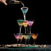 Picture of New Set of 4 Martini Glasses, Purple
