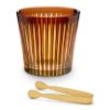 Picture of New Ice Bucket + Tongs, Amber