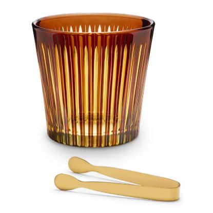 Picture of New Ice Bucket + Tongs, Amber