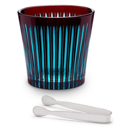 Picture of New Ice Bucket + Tongs, Bordeaux