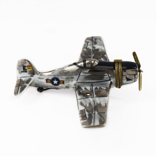 Picture of Fighter Jet US Airforce Limoges Trinket Box