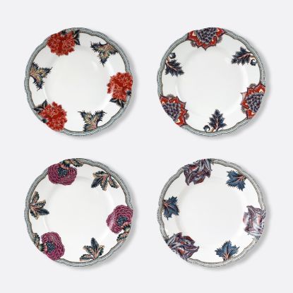 Picture of New Set of 4 Dinner Plates 10.6" Assorted