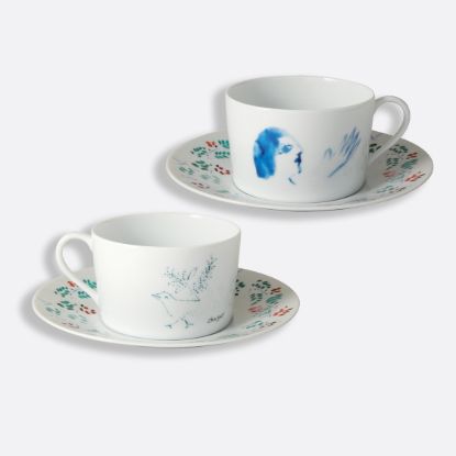 Picture of New Set of 2 Breakfast Cups & Saucers 8.5 oz