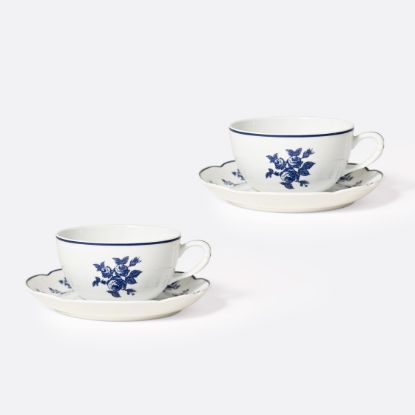 Picture of New Set of 2 Tea Cups & Saucers 4.5 oz