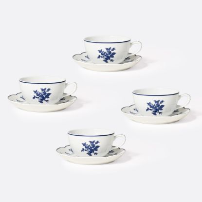 Picture of New Set of 4 Tea Cups & Saucers 4.5 oz