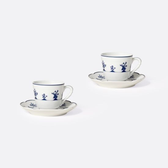 Picture of New Set of 2 Espresso / Moka Cups & Saucers 2 oz