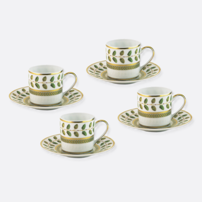 Picture of New Set of 4 Espresso Cups & Saucers 3 oz