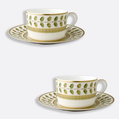 Picture of New Set of 2 Tea Cups & Saucers 5 oz