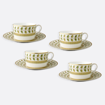 Picture of New Set of 4 Tea Cups & Saucers 5 oz