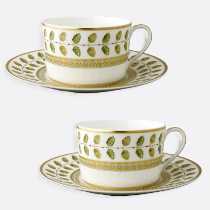 Picture of New Set of 2 Breakfast Cups & Saucers 8.5 oz