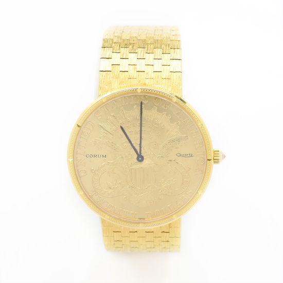 Picture of 18k Yellow Gold Corum $20 Gold Coin Watch