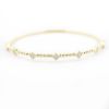 Picture of 14k Yellow Gold Diamond Stations Flexible Bangle Bracelet