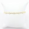 Picture of 14k Yellow Gold Diamond Stations Flexible Bangle Bracelet
