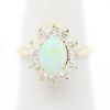 Picture of 14k Yellow Gold Opal & Diamond Ring