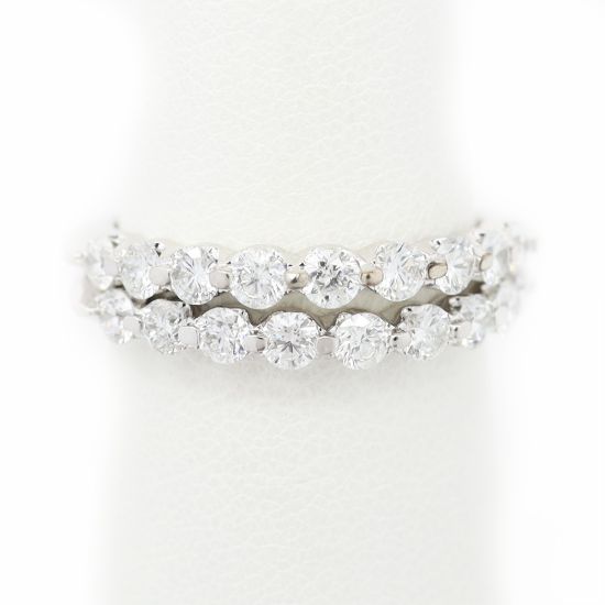 Picture of Pair of 14k White Gold Diamond Bands