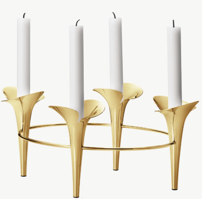 Picture of New Taper Candleholder Gold , 4 Candles