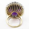 Picture of 14k Yellow Gold Amethyst & Diamond Ring