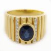 Picture of 18k Yellow Gold Sapphire & Diamond Ring